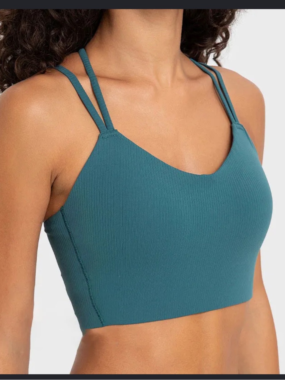 Lululemon Longline Ribbed Padded Sports Bra